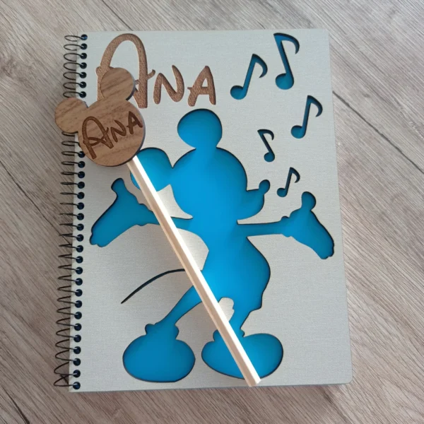 Libreta infantil personalizada Ratón