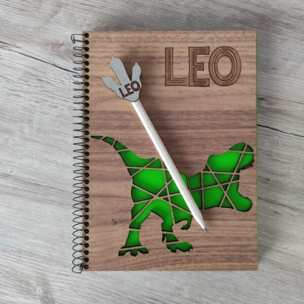 Libreta infantil personalizada T-Rex