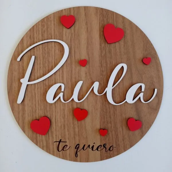 Placa personalizada (San Valentín)