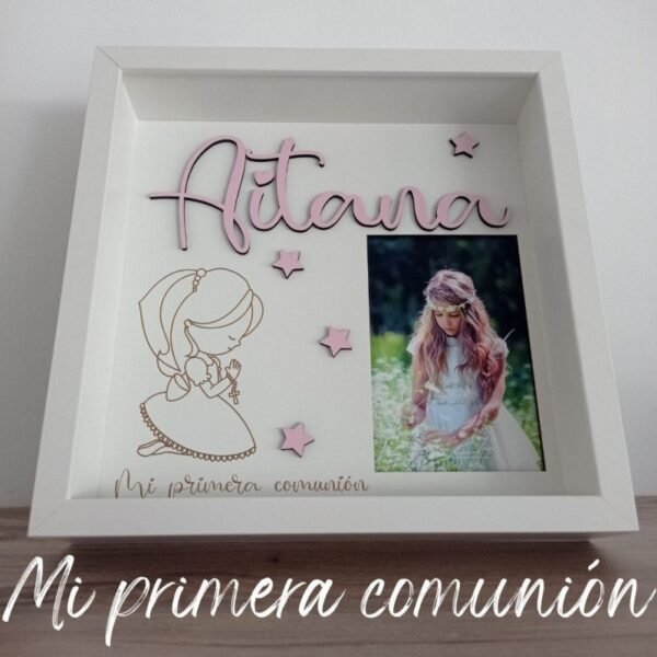 Cuadro comunión personalizado (niña)