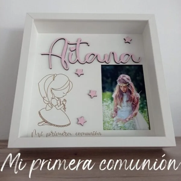 Cuadro comunión personalizado (niña)