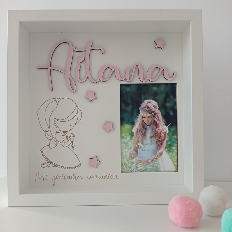 Cuadro comunión personalizado (niña)