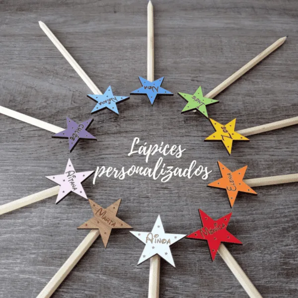 Lápiz personalizado estrella