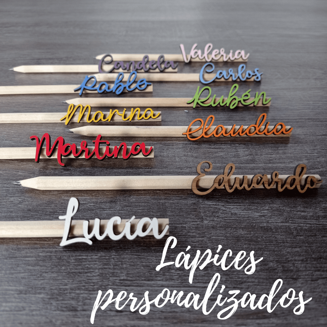 Lápices Personalizados con tu Nombre - Cuelgame