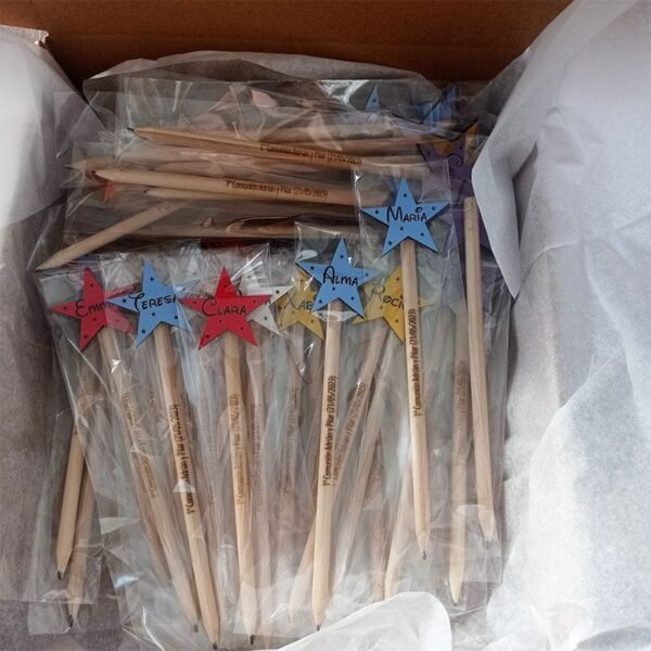 Lápiz personalizado estrella