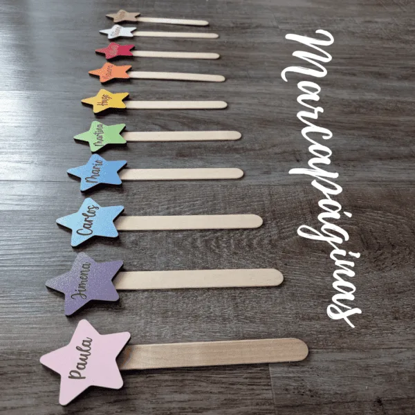 marcapáginas estrella