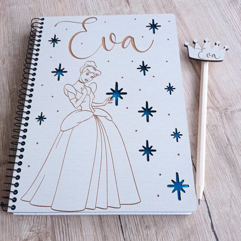 Libreta infantil personalizada Princesa 2