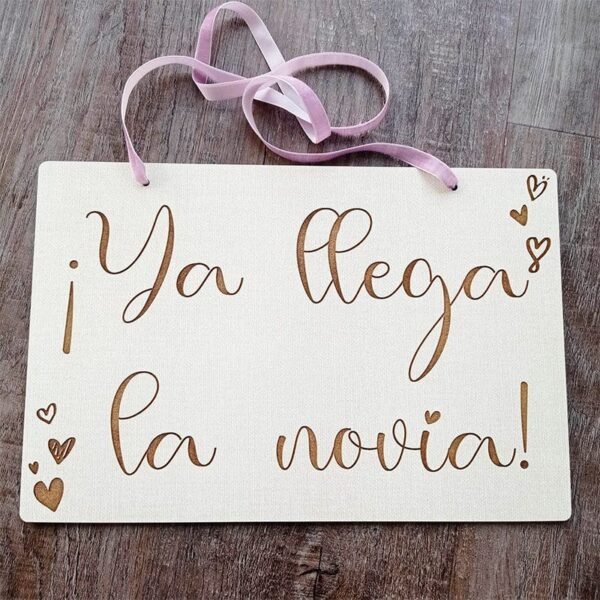 Cartel pajes novia