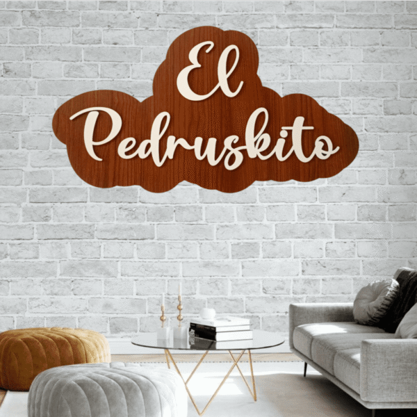 Nombre en madera personalizado gigante
