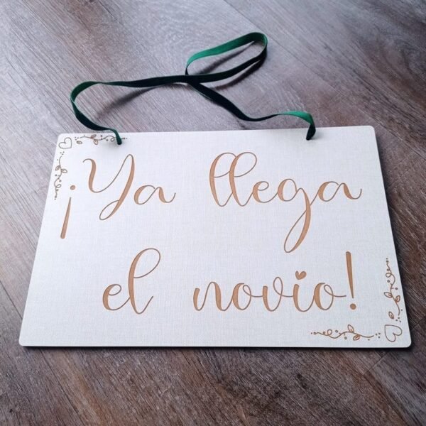 Cartel pajes novio