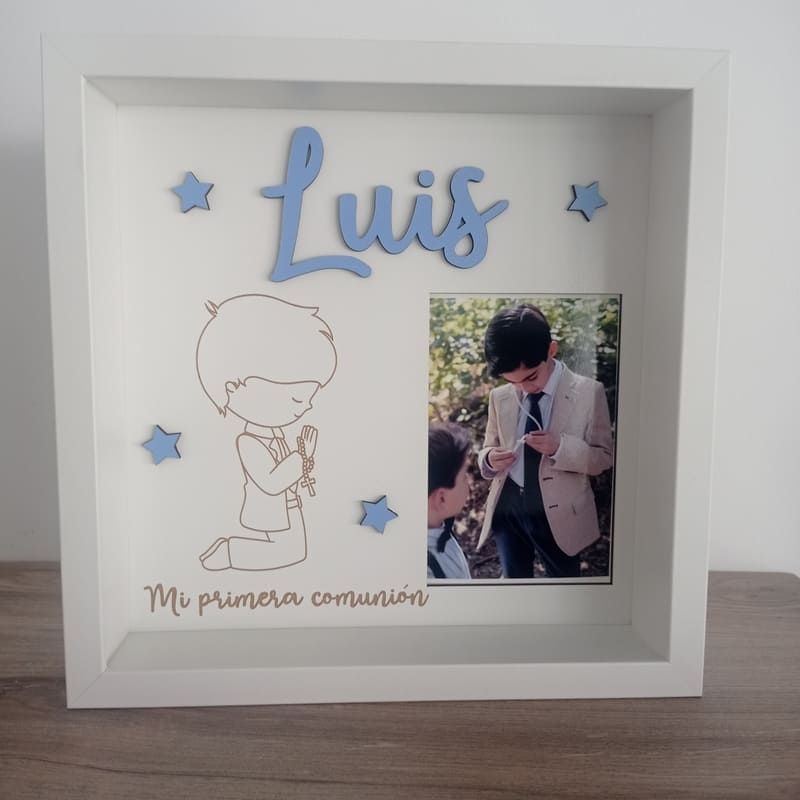 Cuadro comunión personalizado (niño)