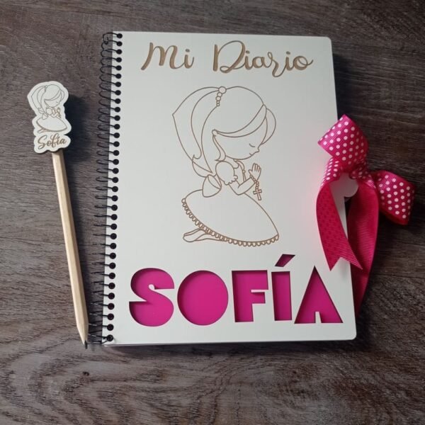 Diario infantil personalizado comunión