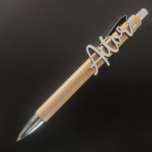 Bolígrafo marcasitios de madera personalizado