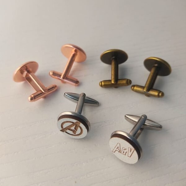 Gemelos para camisa personalizados de madera