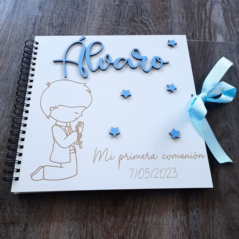 Libro de firmas Comunión personalizado niño