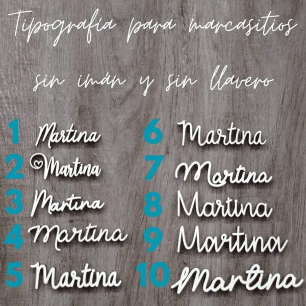 Marcasitios nombre