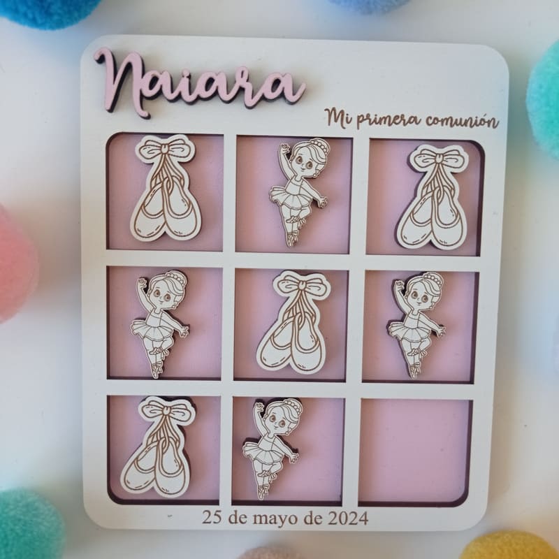 Juego tres en raya personalizado (Bailarina)