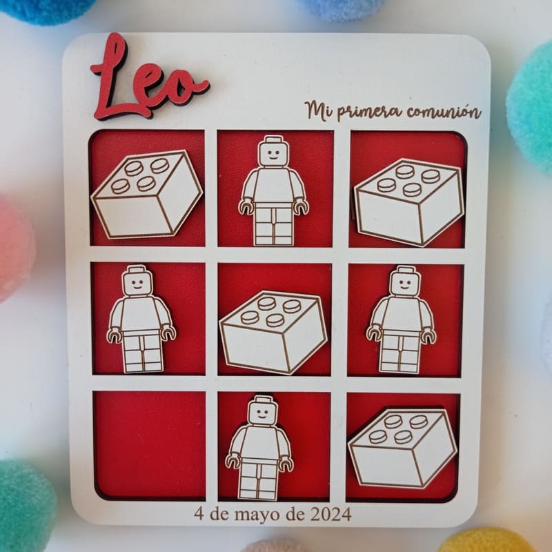 Juego tres en raya personalizado (Lego)