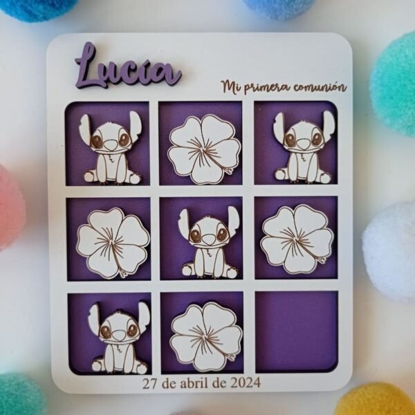 Juego tres en raya personalizado ( Stitch )