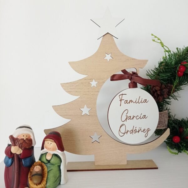Abeto de Navidad de madera personalizado