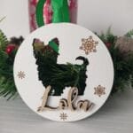 Bola de Navidad de madera personalizada (Yorkshire)