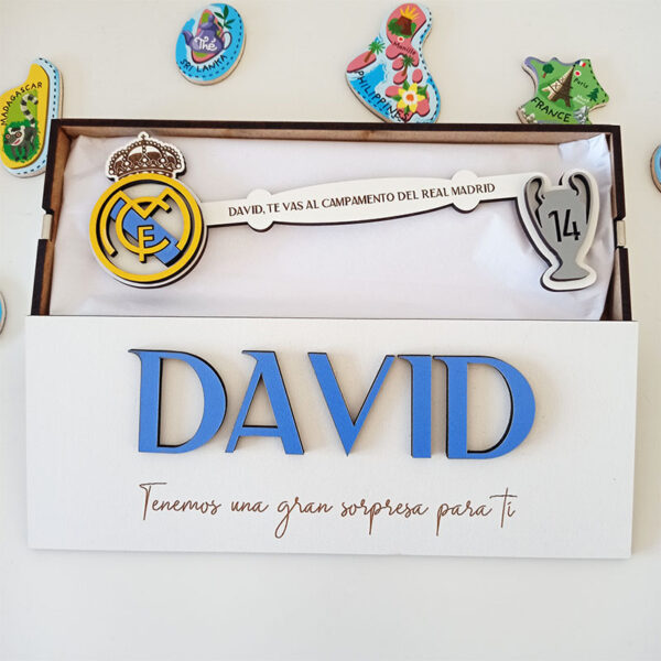 Caja con llave mágica Bernabéu