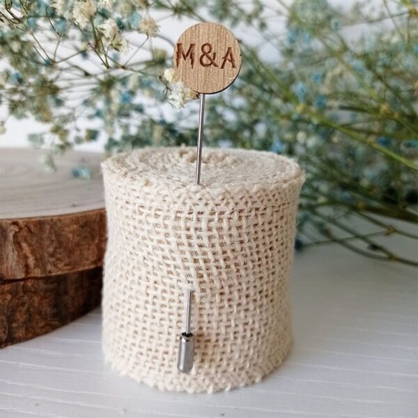 Alfiler de madera para boda Harry