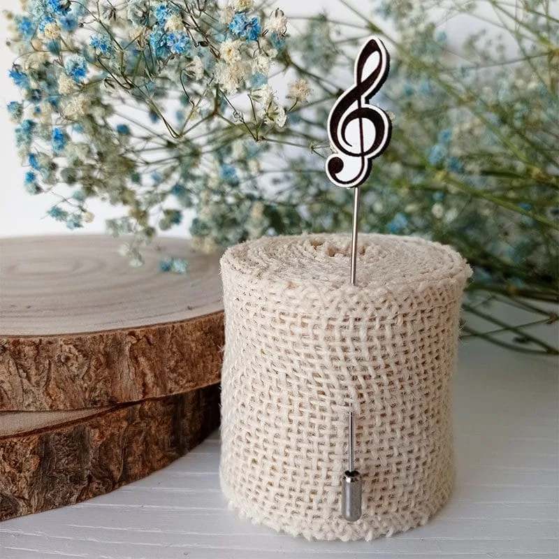 Alfiler de madera para boda Música Alfiler de madera para boda Música
