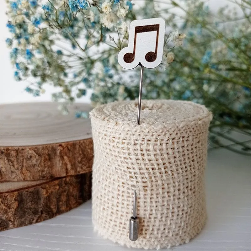 Alfiler de madera para boda Música Alfiler de madera para boda Música