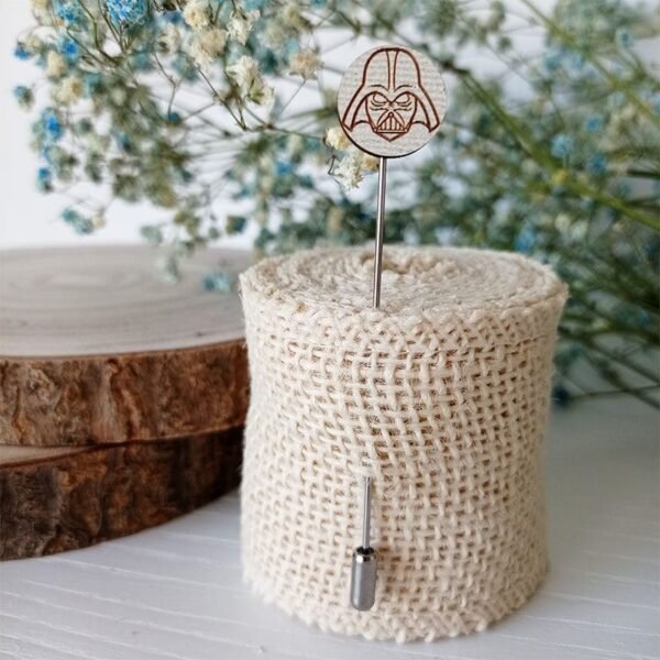 Alfiler de madera para boda Star
