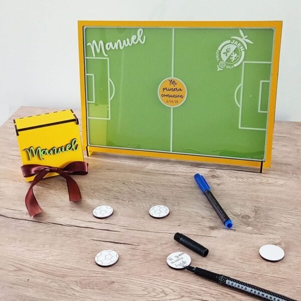 Cuadro de firmas campo de fútbol