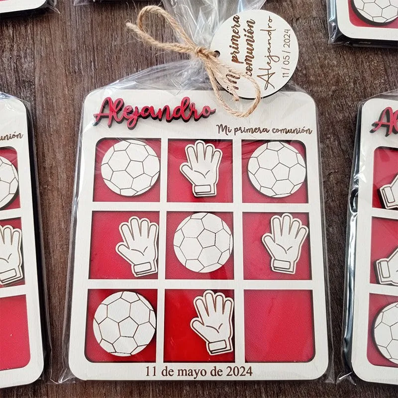 Juego tres en raya personalizado (Futbol)