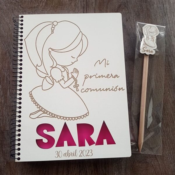 Libreta infantil personalizada comunión