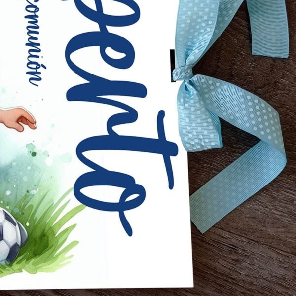 Libro de firmas Comunión fútbol