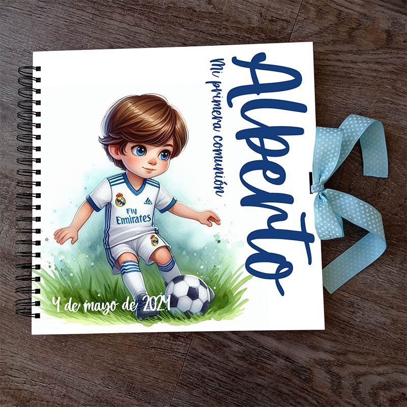 Libro de firmas Comunión fútbol