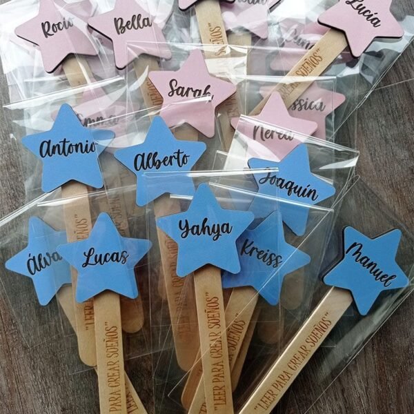 Marcapáginas personalizado estrella