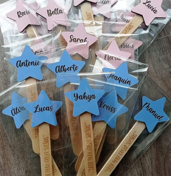 Marcapáginas personalizado estrella