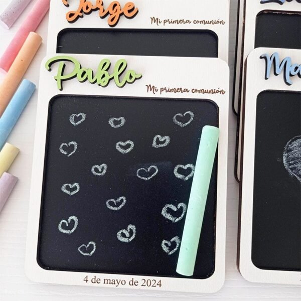 Pizarra de madera personalizada portátil