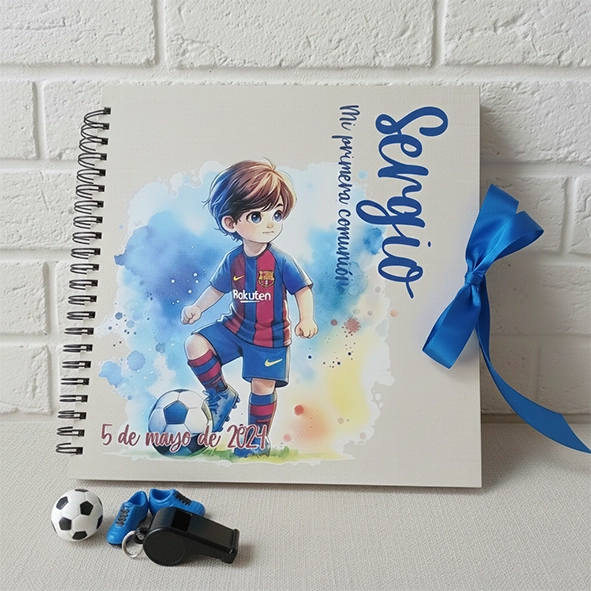 Libro de firmas Comunión fútbol Barcelona