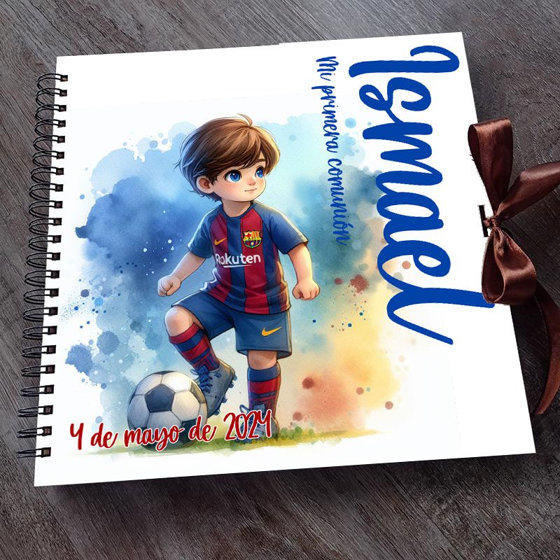 Libro de firmas Comunión fútbol 2