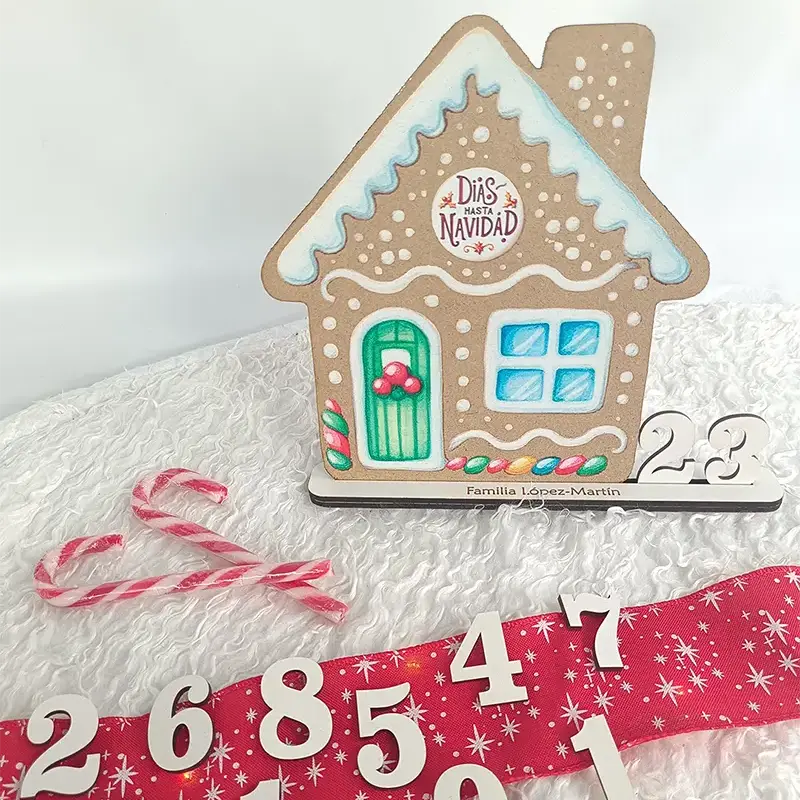 Calendario de Adviento Personalizado Casa Frontal