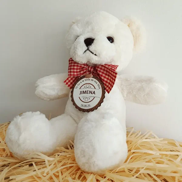 Peluche personalizado oso lazo