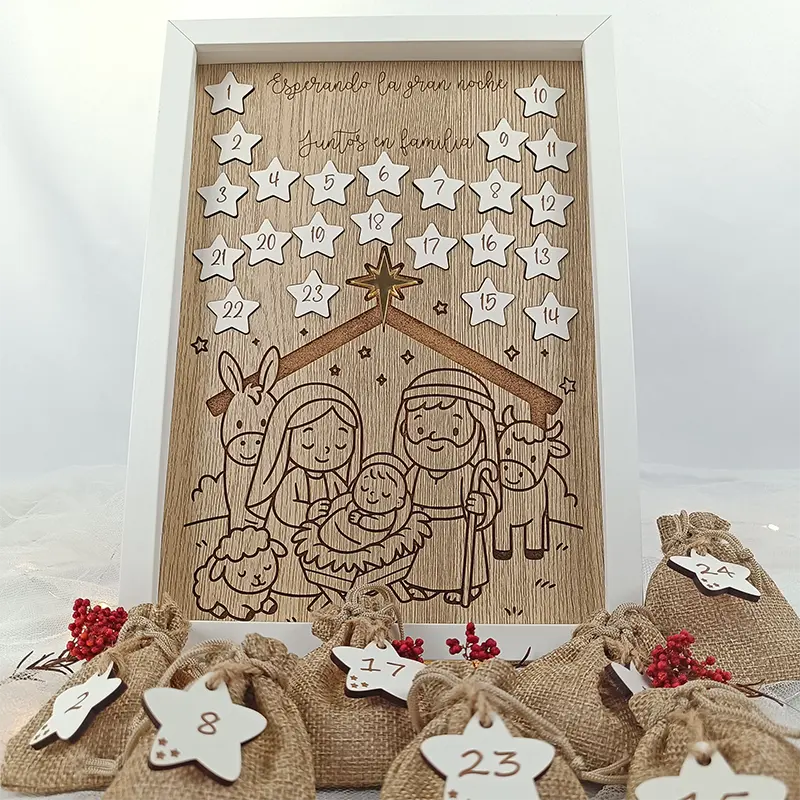 Calendario de Adviento Personalizado Estrellas