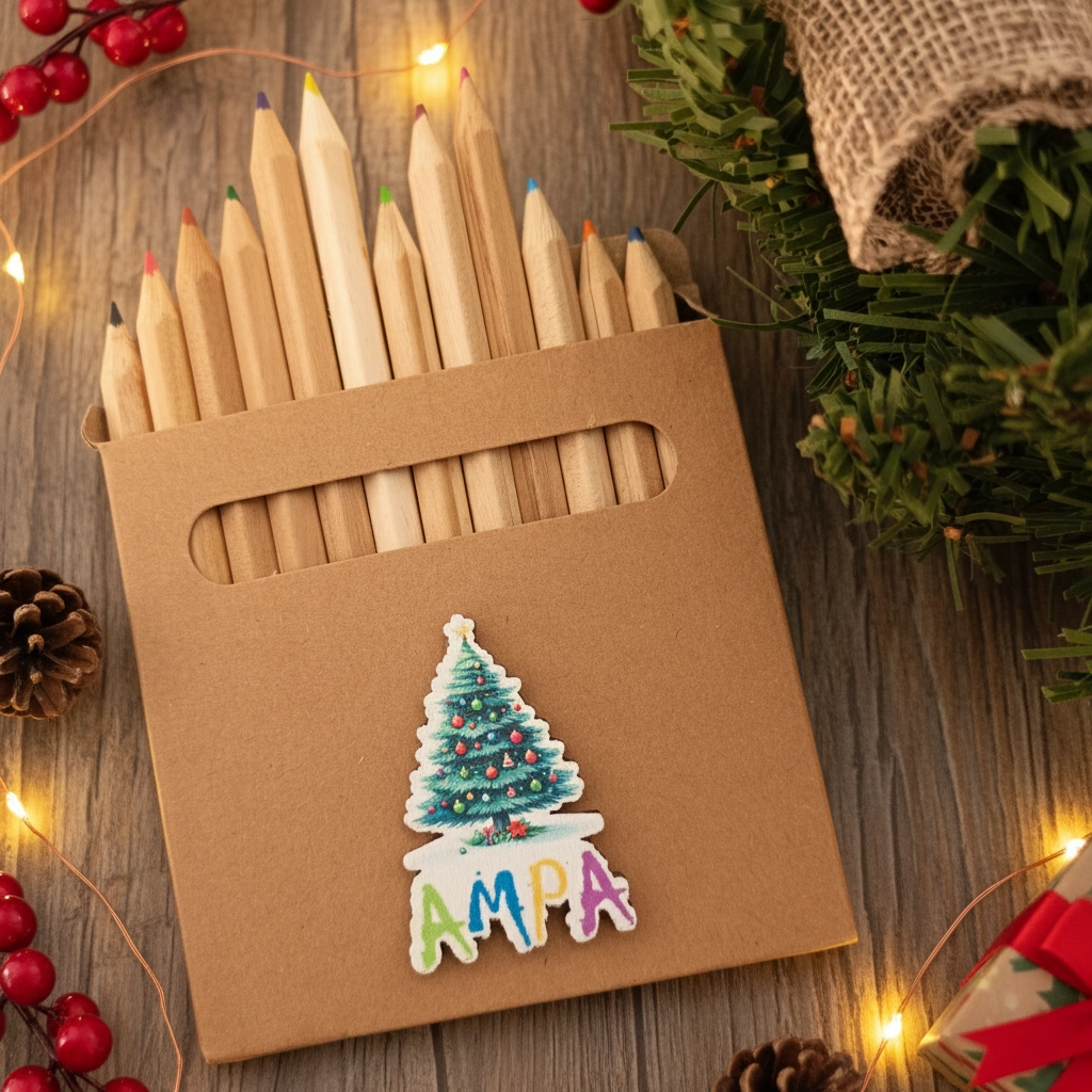 Caja lápices colores Colegio