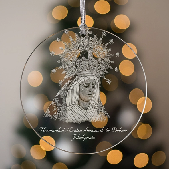 Bola de Navidad transparente Cofradía Bola de Navidad transparente Cofradía