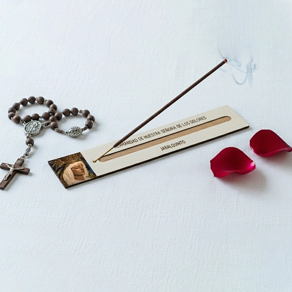 Soporte para incienso personalizado de madera Cofradía Soporte para incienso personalizado de madera Cofradía