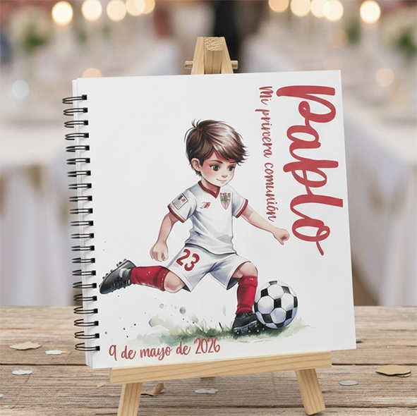 Libro de firmas Comunión fútbol Sevilla