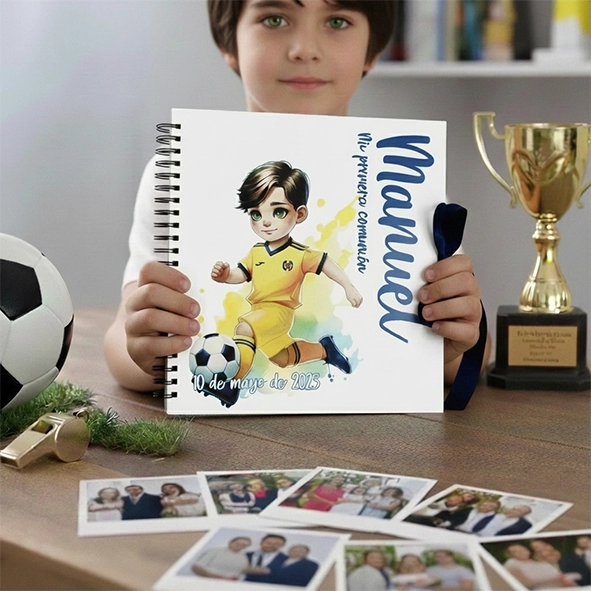 Libro de firmas Comunión fútbol Villarreal Libro de firmas Comunión fútbol Villarreal