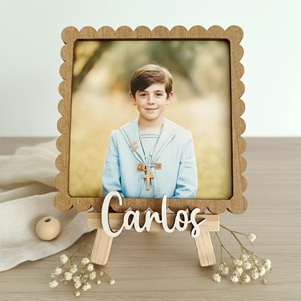 Recordatorio comunión personalizado madera Cookie Recordatorio comunión personalizado madera Cookie