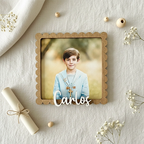 Recordatorio comunión personalizado madera Cookie Recordatorio comunión personalizado madera Cookie